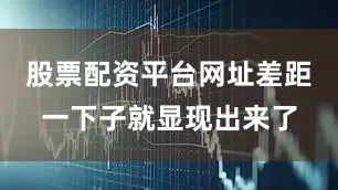 股票配资平台网址差距一下子就显现出来了