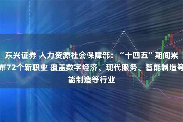 东兴证券 人力资源社会保障部：“十四五”期间累计发布72个新职业 覆盖数字经济、现代服务、智能制造等行业